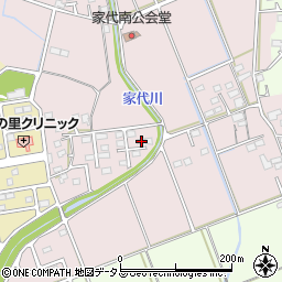 静岡県掛川市家代2166周辺の地図