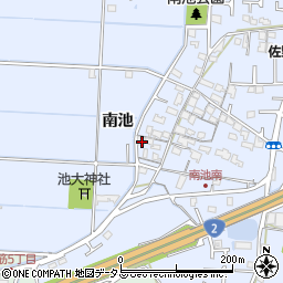 兵庫県高砂市阿弥陀町南池216周辺の地図