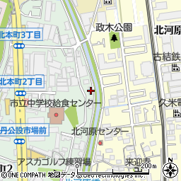 兵庫県伊丹市北本町3丁目192周辺の地図