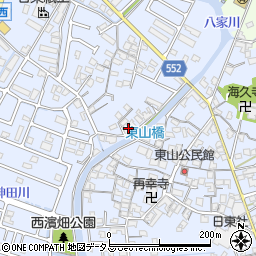 兵庫県姫路市東山394-7周辺の地図