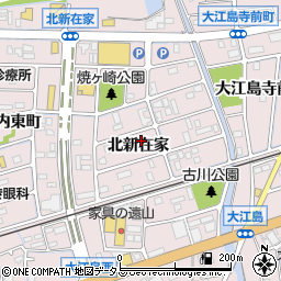 兵庫県姫路市網干区北新在家周辺の地図