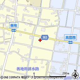 静岡県浜松市浜名区善地351周辺の地図