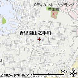 大阪府枚方市香里園山之手町38周辺の地図