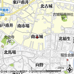 愛知県蒲郡市形原町南古城周辺の地図