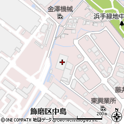 兵庫県姫路市飾磨区中島2453周辺の地図
