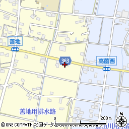 静岡県浜松市浜名区善地350周辺の地図