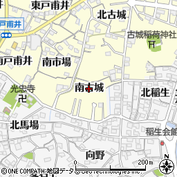 愛知県蒲郡市形原町（南古城）周辺の地図