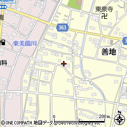 静岡県浜松市浜名区善地519周辺の地図