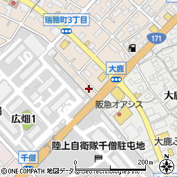 兵庫県伊丹市瑞穂町1丁目周辺の地図