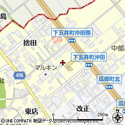 愛知県豊橋市下五井町茶屋前6周辺の地図