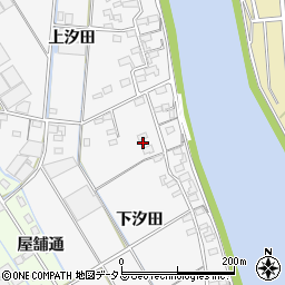 愛知県西尾市一色町松木島下汐田68周辺の地図
