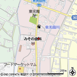 静岡県浜松市浜名区東美薗56周辺の地図