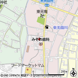 静岡県浜松市浜名区東美薗118周辺の地図