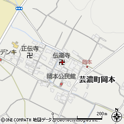 伝福寺周辺の地図