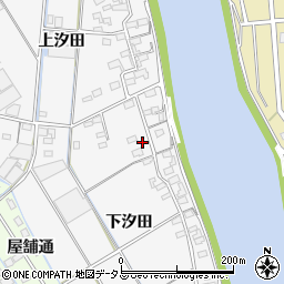 愛知県西尾市一色町松木島下汐田64周辺の地図