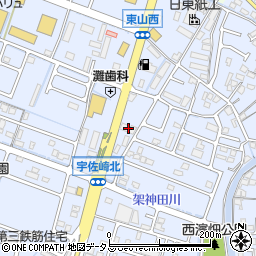 兵庫県姫路市東山276-2周辺の地図