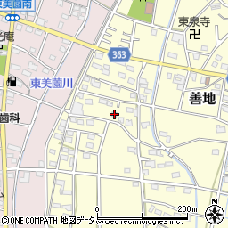 静岡県浜松市浜名区善地525周辺の地図