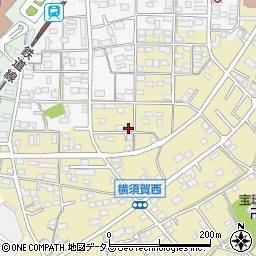 静岡県浜松市浜名区横須賀1414周辺の地図