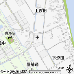 愛知県西尾市一色町松木島下汐田48周辺の地図