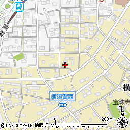 静岡県浜松市浜名区横須賀1397周辺の地図