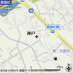 静岡県榛原郡吉田町神戸1523周辺の地図