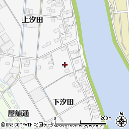 愛知県西尾市一色町松木島下汐田67周辺の地図
