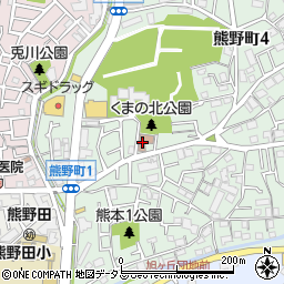 豊中市熊野田会館周辺の地図
