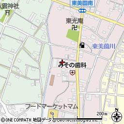 静岡県浜松市浜名区東美薗124周辺の地図