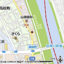 兵庫県宝塚市美幸町1周辺の地図
