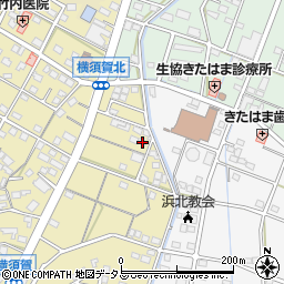 静岡県浜松市浜名区横須賀598周辺の地図