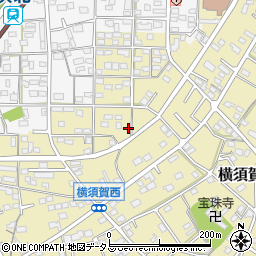 静岡県浜松市浜名区横須賀1392周辺の地図