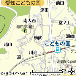 愛知県西尾市東幡豆町横枕周辺の地図