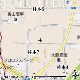 大阪府高槻市柱本周辺の地図