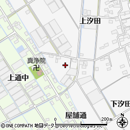 愛知県西尾市一色町松木島下汐田2周辺の地図