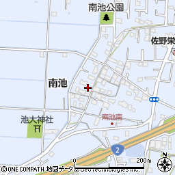兵庫県高砂市阿弥陀町南池231周辺の地図