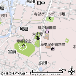 太山寺周辺の地図