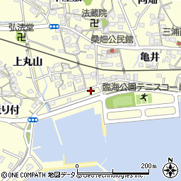 愛知県西尾市東幡豆町（琵琶浦）周辺の地図