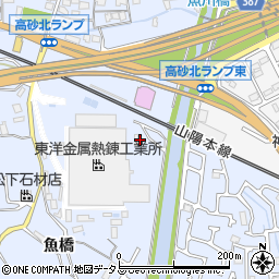 兵庫県高砂市阿弥陀町魚橋475周辺の地図