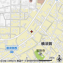 静岡県浜松市浜名区横須賀1288-18周辺の地図