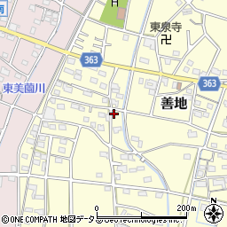 静岡県浜松市浜名区善地488周辺の地図