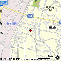 静岡県浜松市浜名区善地521周辺の地図