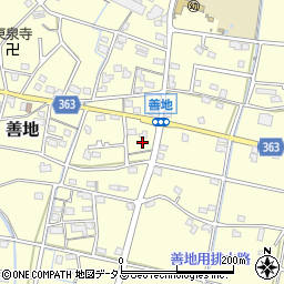 静岡県浜松市浜名区善地399周辺の地図