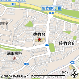 佐竹台周辺の地図
