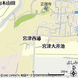 京都府京田辺市宮津大井池17周辺の地図