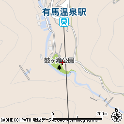 兵庫県神戸市北区有馬町1230周辺の地図