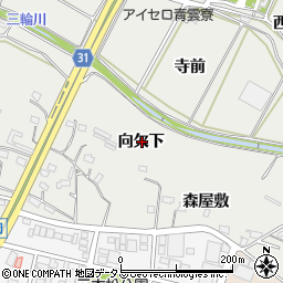 愛知県豊橋市石巻本町向欠下周辺の地図