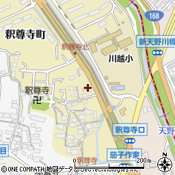 大阪府枚方市釈尊寺町35周辺の地図