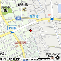 静岡県袋井市上山梨642-2周辺の地図