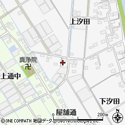 愛知県西尾市一色町松木島下汐田7周辺の地図