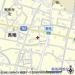 静岡県浜松市浜名区善地426周辺の地図